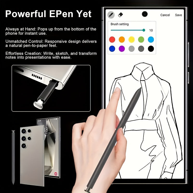 Unlocked Cell Phones C24 Ultra 5G Phone Android 13 Smartphones 8GB+256GB/6.8" Display/48MP+13MP Camera/6800 MAh/Dual SIM/Build-in Pen/GPS