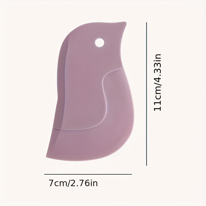 1pc Penguin-Shaped Silicone Kitchen Scraper - Flexible, Non-Electric Grease & Baking Tool for Efficient Cleaning & Decorating, Ideal for Stainless Steel Surfaces