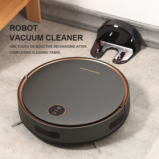 Self-Charging Robot Vacuum Cleaner for Pet Hair and Hard Floors - 2-in-1 Robotic Vacuum for Low Pile Carpets