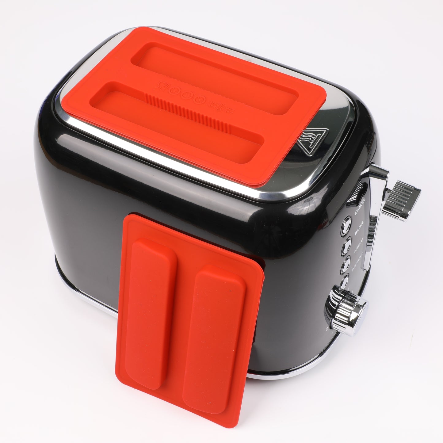 1pc Red Dustproof Dust Cover For 2 Slice Toaster, BPA Free, Food Safety Silicone Protecting Toaster From Dust, Dirt, Cat Hair, Dog Hair, Spills, Splash, Critters, Buggs And Smudges, Silicone Toaster Lid,, Toaster Top Cover, K