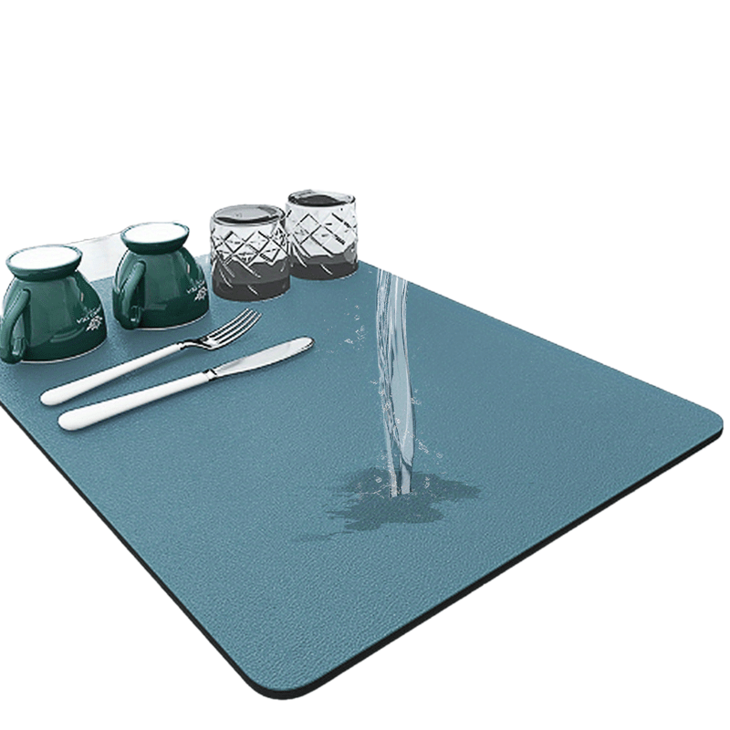 1pc, Premium Rubber Kitchen Drain Mat - Water-Resistant, Insulating, Filtering, and Anti-Slip - Cotton-Blend, Durable, and Easy-to-Clean for Kitchen Supplies