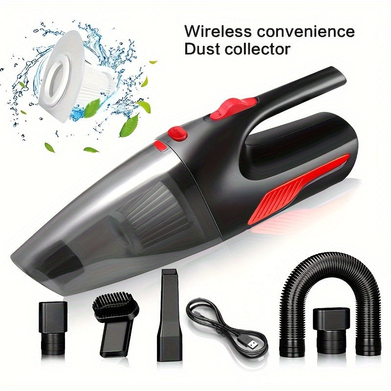 Household Car Dual-use High-power Car Vacuum Cleaner USB Charging Wireless Mini Home Handheld Vacuum Cleaner. Suitable For Cleaning Car Interior, Home, Kitchen, Keyboard, Sofa And So On