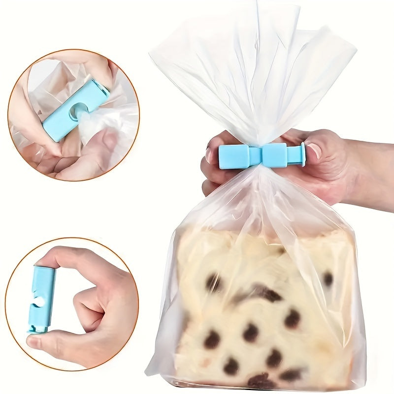 [Durable Bag Clips] 12pcs Multi-Color Easy Squeeze & Lock Bag Clips | Durable Plastic, Secure Seal for Various Bags, Perfect for Bread & Snacks, Kitchen Organization Must-Have