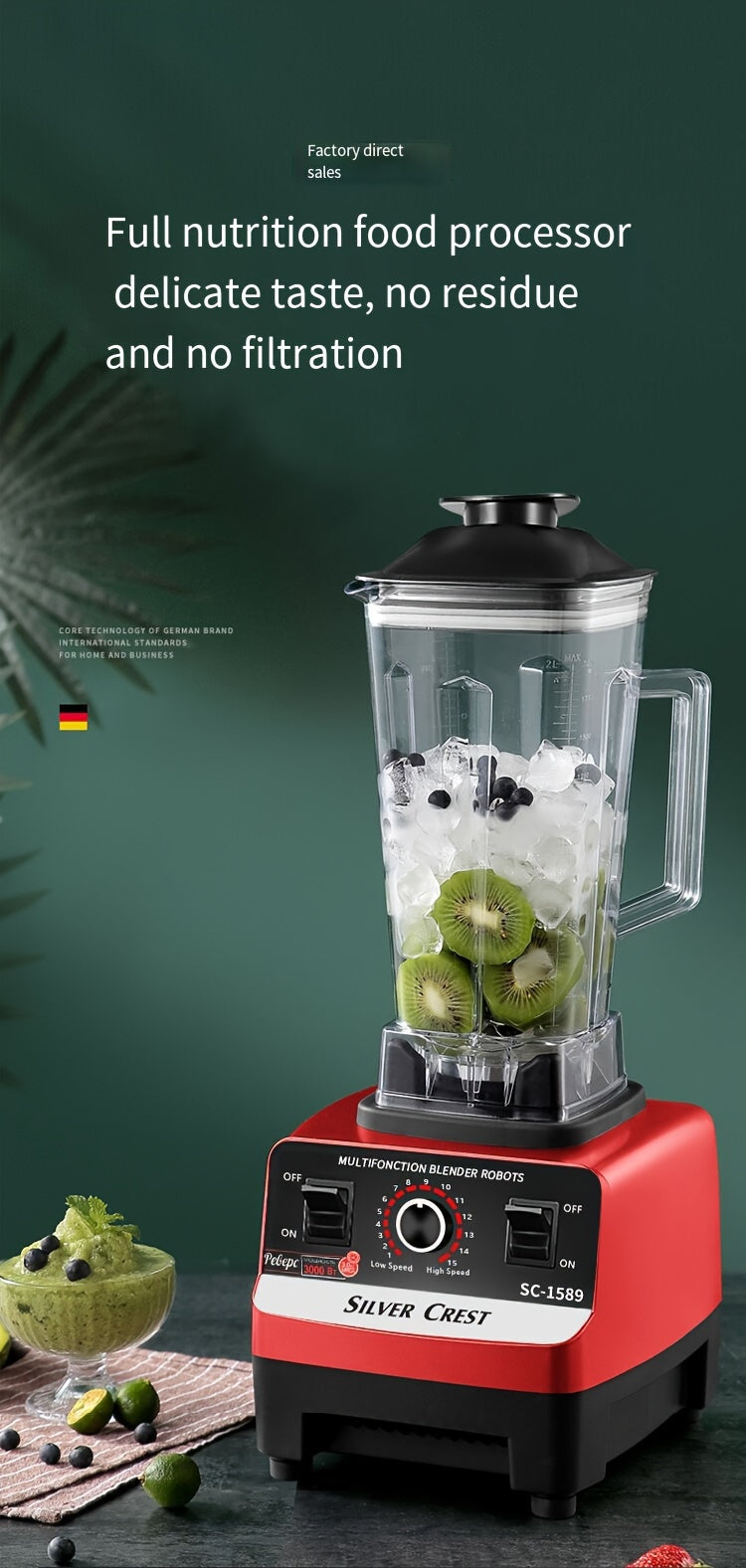 Wall Breaking Machine, Household Blender, Multi-functional Kitchen Soy Milk Machine, Cooking Grinder, Juicer, Juice Machine
