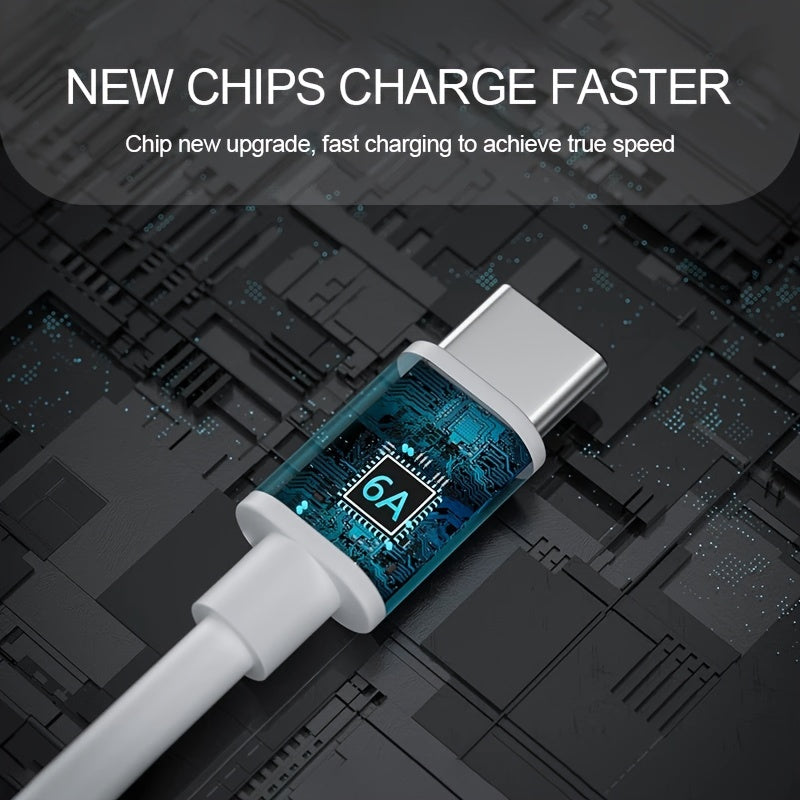 60W USB Quick Charge PD Cable: C to C Type, Ultra Durable, Suitable for Samsung and Xiaomi Phones - 20,000+ Bend Lifespan Guarantee