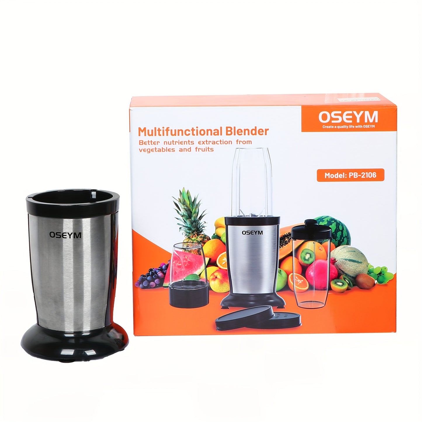 Portable Blender, Personal Size Blender for Shakes and Smoothies, Strong Cutting Power with Six Blades, 2*17Oz Juicer Cup for Sports, Travel