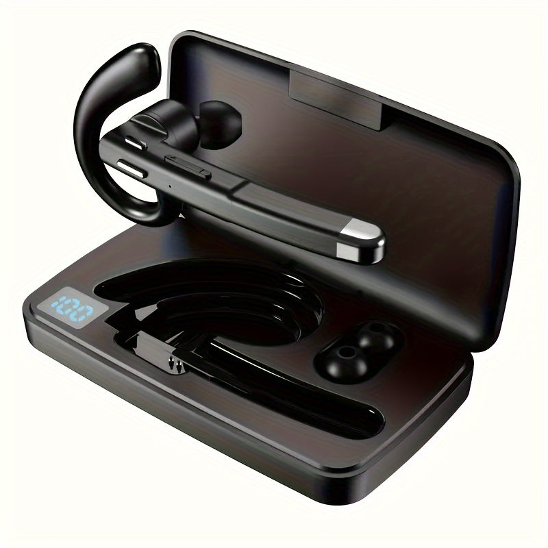 Long-Lasting Wireless Earphones - Earbud Headphones with Microphone, 120-Hour Standby, Suitable for Offices, Truck Drivers, and Compatible with IOS/Android Phones