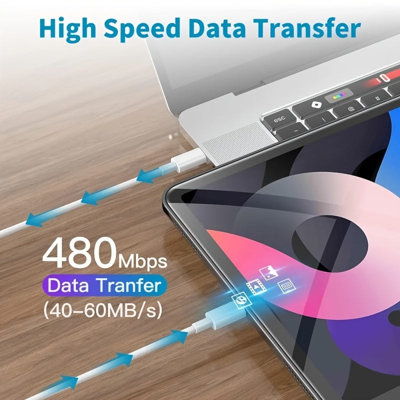 60W USB Quick Charge PD Cable: C to C Type, Ultra Durable, Suitable for Samsung and Xiaomi Phones - 20,000+ Bend Lifespan Guarantee