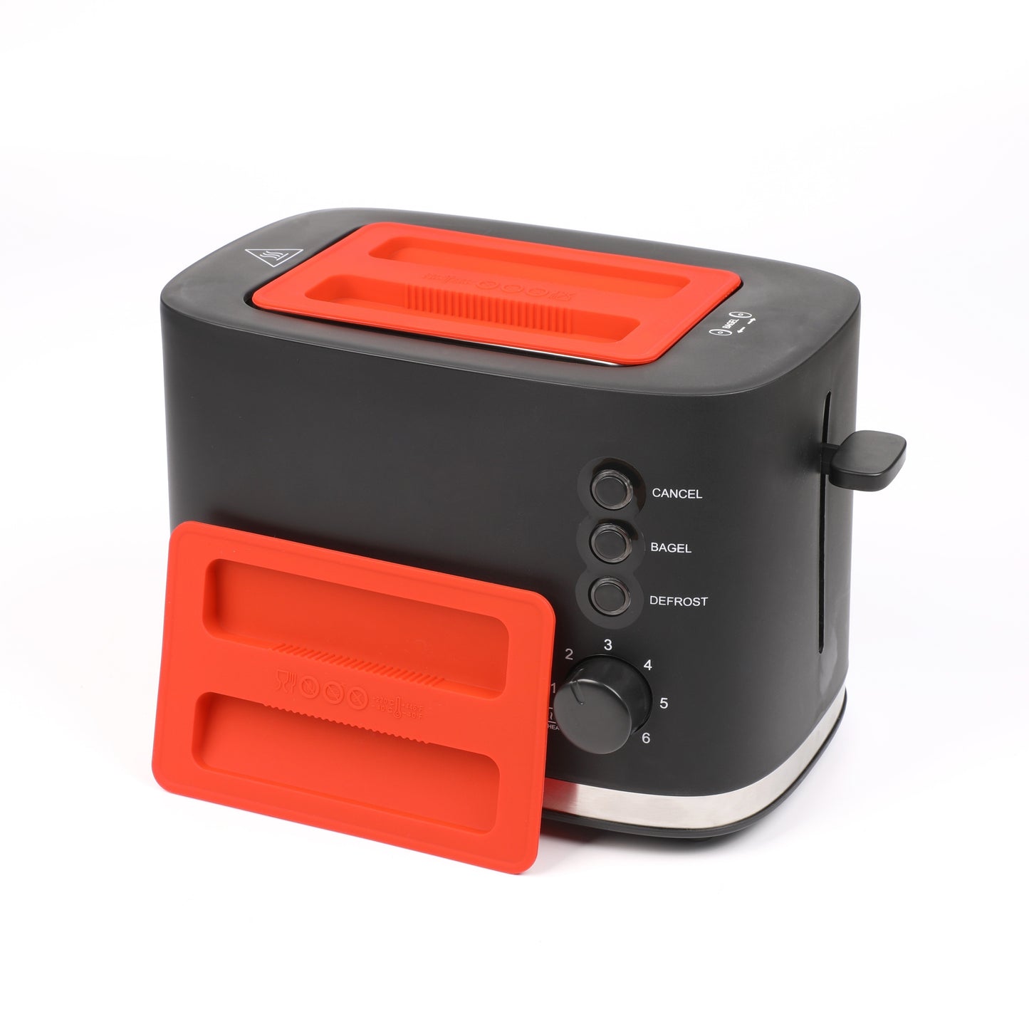 1pc Red Dustproof Dust Cover For 2 Slice Toaster, BPA Free, Food Safety Silicone Protecting Toaster From Dust, Dirt, Cat Hair, Dog Hair, Spills, Splash, Critters, Buggs And Smudges, Silicone Toaster Lid,, Toaster Top Cover, K