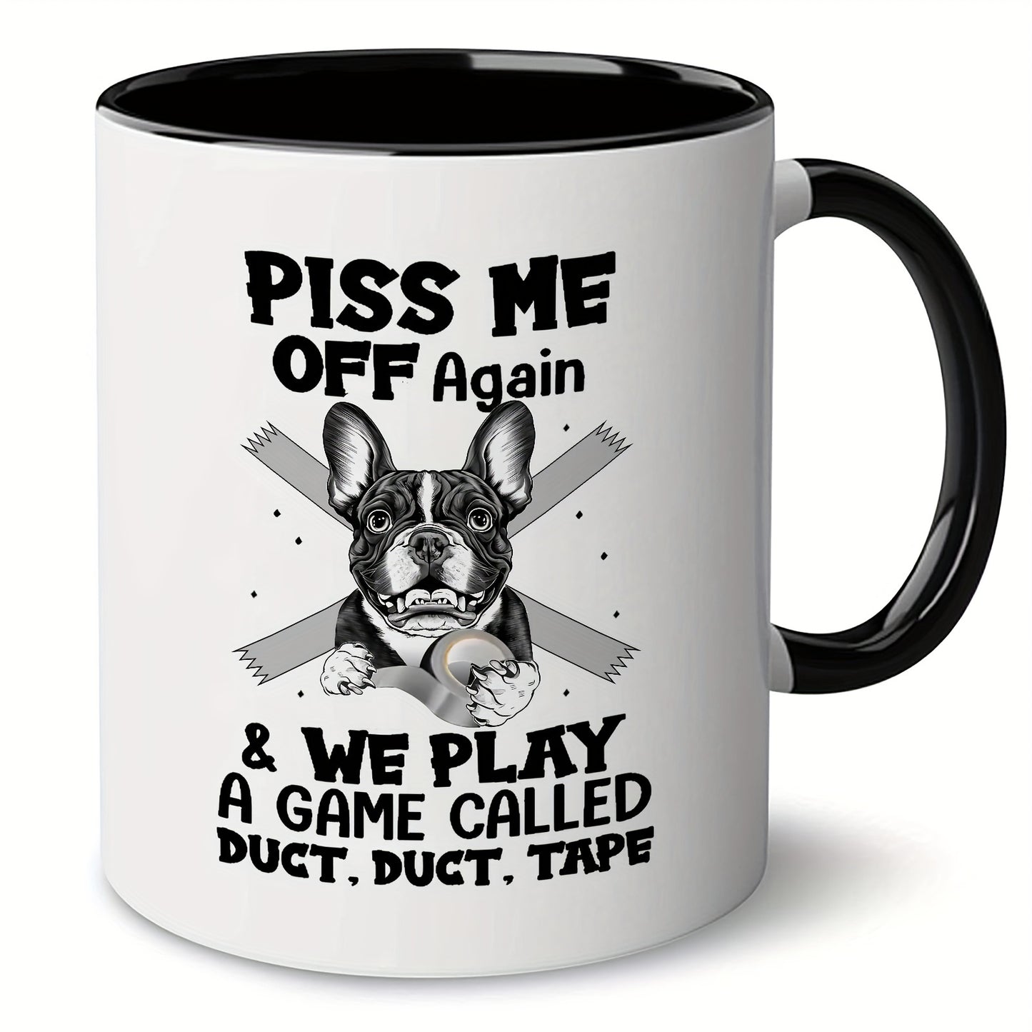 1pc Whimsical Black Cat Design Ceramic Coffee Mug - 11oz Large Capacity, Durable, Home Office Essential for Coffee Lovers - Unique Gift Idea, Dishwasher and Microwave Safe