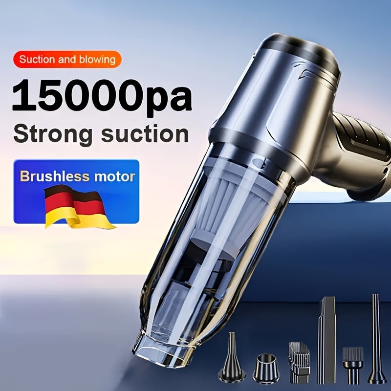 1pc Small Strong Car Vacuum Cleaner, Wireless, Blowing And Suction All-in-One Vacuum Cleaner, Suitable For Cleaning Home, Keyboard, Sofa, And Wet And Dry Vacuum Cleaner Vacuum Cleaning Accessories