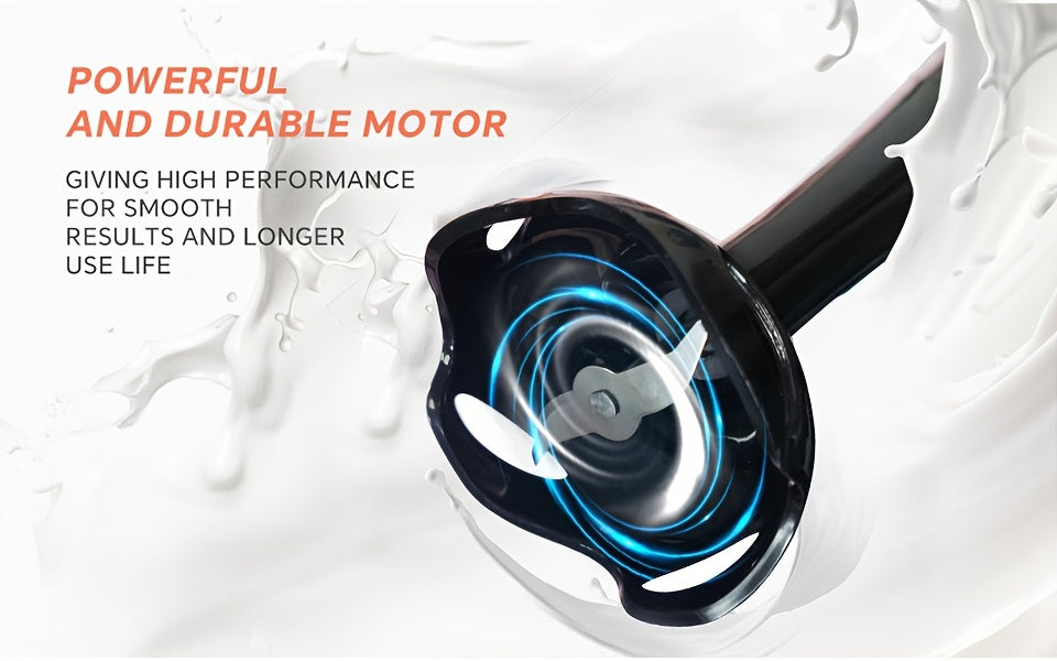 400W 2-Speed Lalayuan Powerful Handheld Blender - 304 Stainless Steel Blades Portable Stick Mixer - Electric Immersion Blender with Detachable Base
