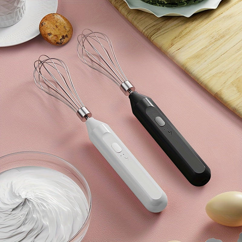 USB-Charged Multi-Functional Frother - Stainless Steel, Wireless & Portable Blender for Creamy Coffee and Baking
