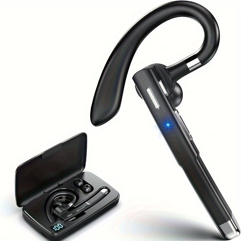 Long-Lasting Wireless Earphones - Earbud Headphones with Microphone, 120-Hour Standby, Suitable for Offices, Truck Drivers, and Compatible with IOS/Android Phones