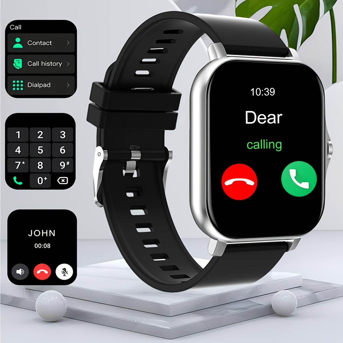 Zinc Alloy Smart Watch with Wireless Calls - findify 2025