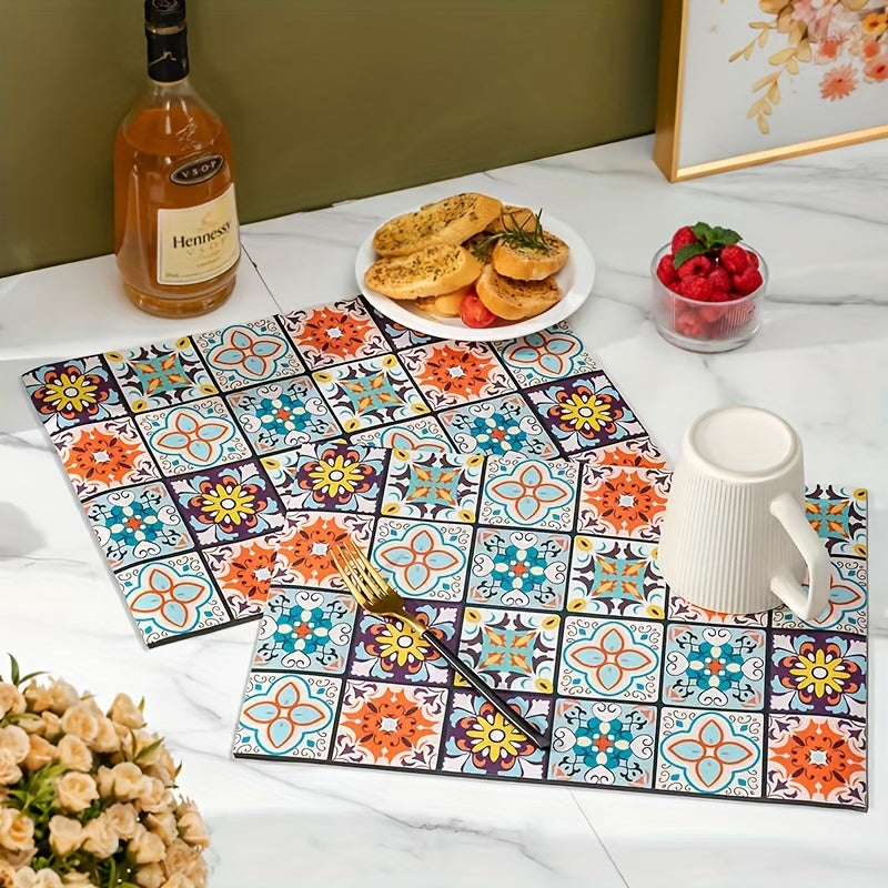 1pc, Super Absorbent Diatom Mud Pad for Kitchen and Bathroom - Dries Dishes, Coffee Machines, and Countertops Quickly - Non-Slip and Easy to Clean