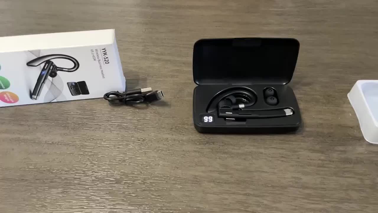 Long-Lasting Wireless Earphones - Earbud Headphones with Microphone, 120-Hour Standby, Suitable for Offices, Truck Drivers, and Compatible with IOS/Android Phones