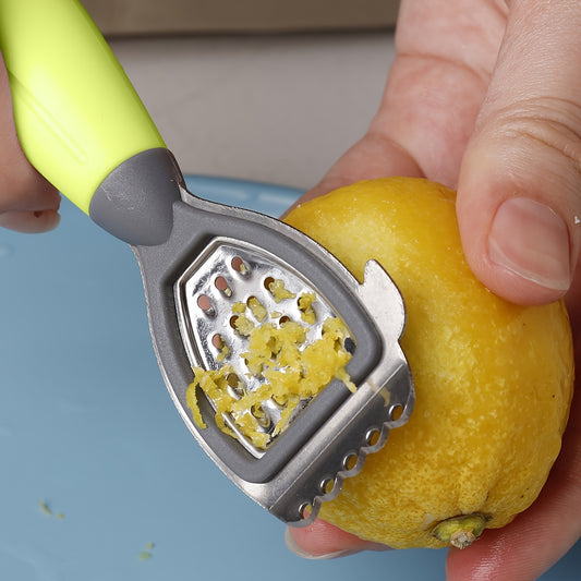 1pc Soft Handle Lemon Peeler, Zester, Fruit Reamer, Cheese Grater, Citrus Squeezer, Kitchen Tool, Accessory, Bar Supply
