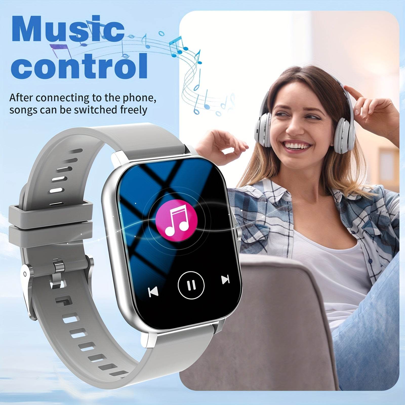 Zinc Alloy Smart Watch with Wireless Calls - findify 2025