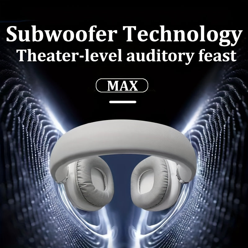 HIFI Stereo Wireless Headphones - Over-ear Lightweight Immersive Audio With Microphone For Gaming, Computers, Home Office Phones