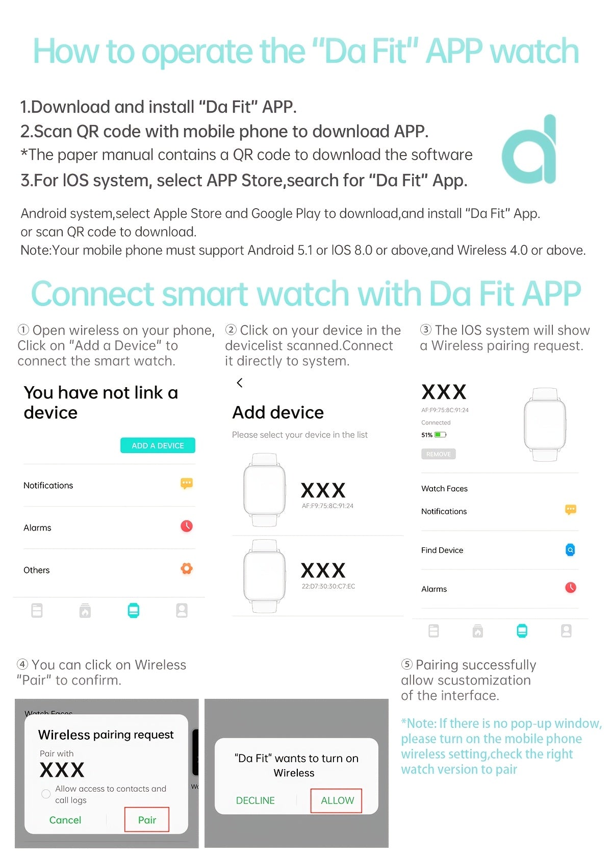 TIZOOP Outdoor Smart Watch with 1.85" HD Display, 710mAh Long-Lasting Battery, 100+ Sports Modes, Step Tracking, Activity Reports, and Water Resistance for Android and iOS Phones