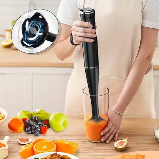 400W 2-Speed Lalayuan Powerful Handheld Blender - 304 Stainless Steel Blades Portable Stick Mixer - Electric Immersion Blender with Detachable Base